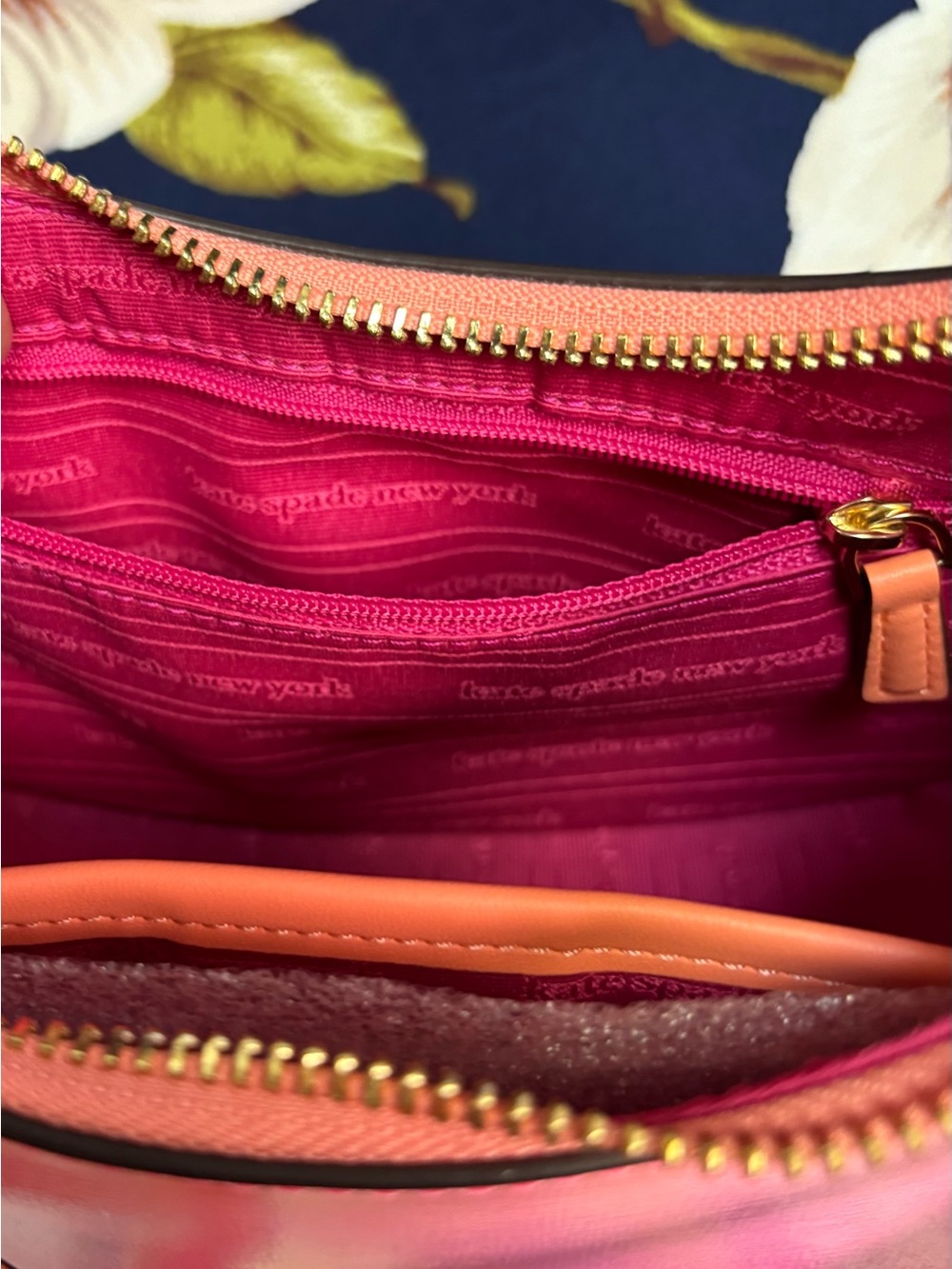 NWT Kate Spade Sam Icon Ombre Small Convertible Crossbody Melon Ball - Picture 3 of 13